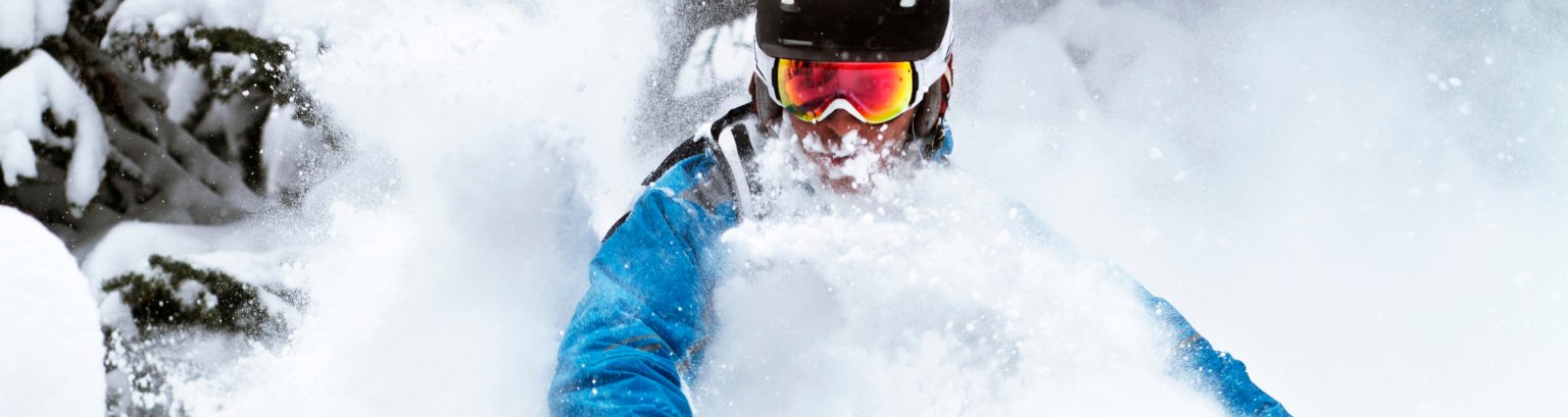 Man skiing on snow